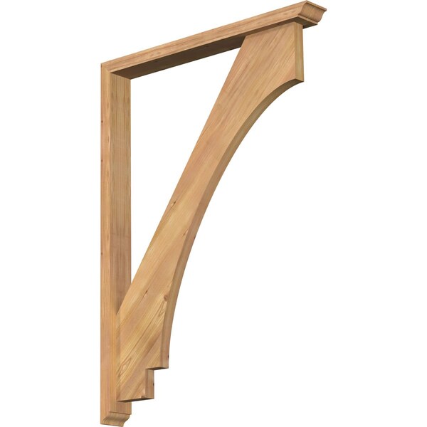 Ekena Millwork Imperial Traditional Smooth Bracket w/ Offset Brace, Western Red Cedar, 3 1/2"W x 30"D x 42"H BKT0402X30X42IMP01SWR - main